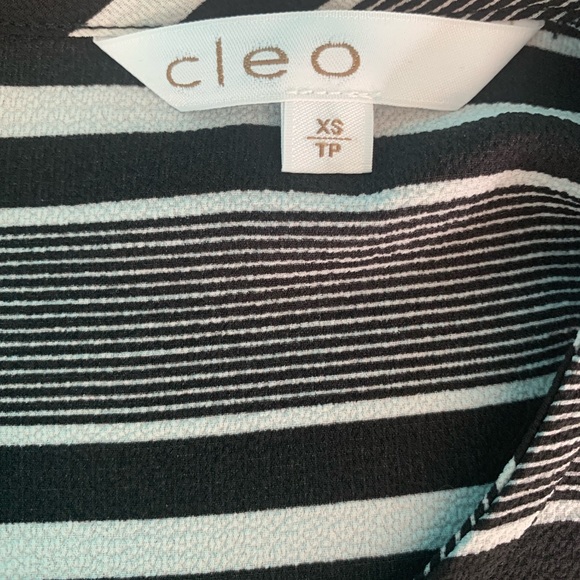 Black blouse Cleo striped - Picture 4 of 5